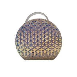 Ulta Beauty Disney Epcot Ball Hollographic Makeup Travel Case Empty U1